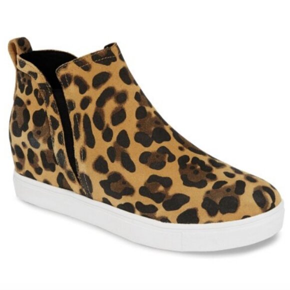 Blondo Georgette Waterproof Leopard Hidden Wedge Sneaker - Picture 1 of 12